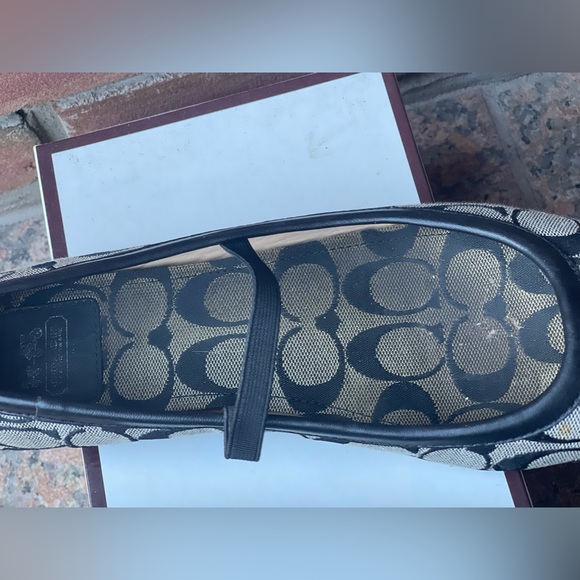 Coach Vintage Signature Judey Mary Jane Ballet Flat Black - Picture 9 of 13